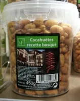 Mängden socker i Cacahuètes recette basque