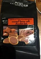 Mängden socker i Tartelettes gourmandes caramel beurre salé chocolat au lait
