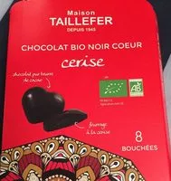 Mängden socker i chocolat bio noir coeur cerise