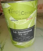 Mängden socker i Thé vert saveur fruits rouges citron vert et vanille