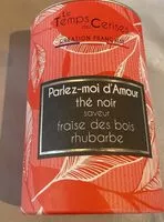 Mängden socker i Thé fraise des bois rhubarbe