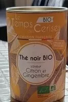 Mängden socker i Thé noir bio