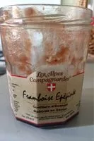 Mängden socker i Confiture framboise épépinée