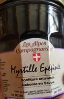 Mängden socker i Myrtille Epépinée