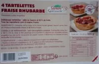 Mängden socker i 4 Tartelettes fraise rhubarbe