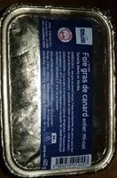 Mängden socker i Foie gras de canard entier mi-cuit