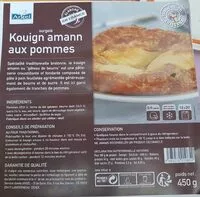 Mängden socker i Kouign amann aux pommes