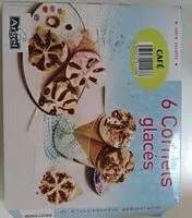 Mängden socker i 6 Cornets glacés café