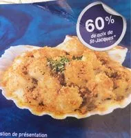 Mängden socker i Coquilles saint-jacques Argel