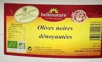 Mängden socker i Olives noires dénoyautées bio