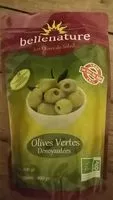 Mängden socker i Olives vertes dénoyautées
