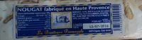 Mängden socker i Nougat fabriqué en Haute Provence