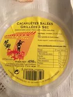 Mängden socker i Cacahuetes salées