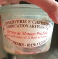 Mängden socker i Terrine de mouton pré-salé