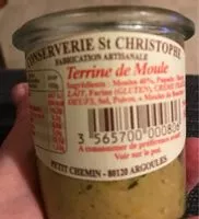 Mängden socker i Terrine de moule