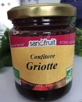 Mängden socker i Confiture griotte