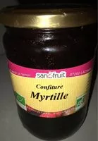 Mängden socker i Confiture Myrtille