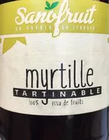 Mängden socker i Myrtille tartinable