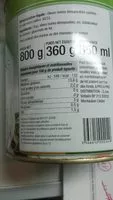 Mängden socker i Olives noires dénoyautées
