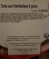 Mängden socker i Tarte auux framboises 6 parts