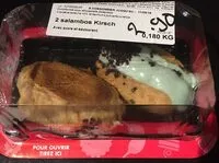 Mängden socker i 2 salambos Kirsch