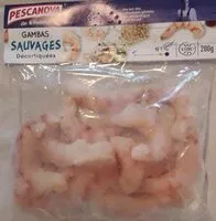 Mängden socker i Gambas sauvages décortiquées
