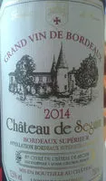 Mängden socker i château de Seguin 2014