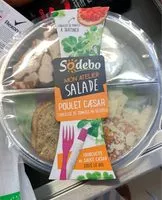 Mängden socker i Mon atelier salade : poulet caesar