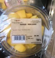 Mängden socker i Mangue morceaux, barquette, 200g