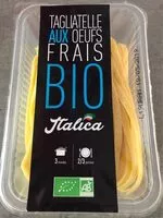 Mängden socker i Tagliatelle aux oeufs frais bio