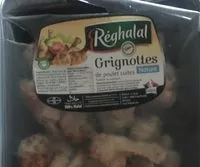 Mängden socker i Grignottes de Poulet Cuit Nature