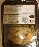 Suhkru kogus sees Émincés filet de poulet cuits (indiens)