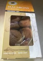 Mängden socker i Biscuiterie Makronen Mandel Glutenfrei 160 g
