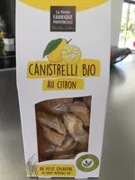 Mängden socker i Canistrelli bio au citron