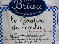 Mängden socker i Gratin de merlu épinards/chorizo, transformé en France, barquette