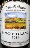 Mängden socker i Vin d'Alsace Pinot Blanc 2011