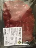 Mängden socker i Bresaola Della Valtellina
