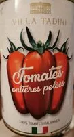 Mängden socker i Tomates entières pelées au jus