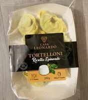Mängden socker i Tortelloni Ricotta Epinarf