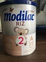 Mängden socker i Modilac expert riz (6-12 mois)