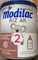 Mängden socker i Lait Modilac Riz AR