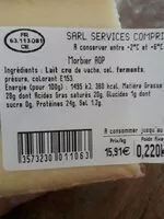 Mängden socker i Morbier AOP