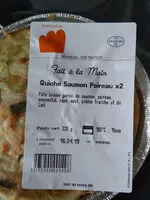 Mängden socker i Quiche Saumon poireaux O'TERRA