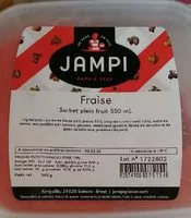 Mängden socker i Glace Fraise Jampi 550ML
