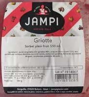 Mängden socker i Sorbet plein fruit Griotte