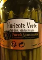 Mängden socker i Haricots verts extra-fins, ranges mains