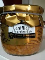 Mängden socker i Lentilles à la graisse d'oie