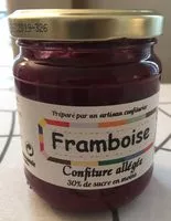 Mängden socker i Confiture allégée de framboise