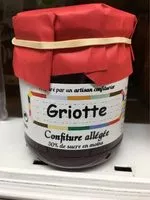 Mängden socker i Griotte - Confiture allégée