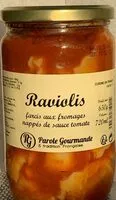 Mängden socker i Raviolis farcis aux fromages nappés de sauce tomate